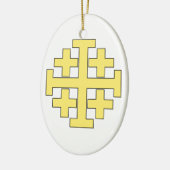Jerusalem Cross Keramisch Ornament (Links)