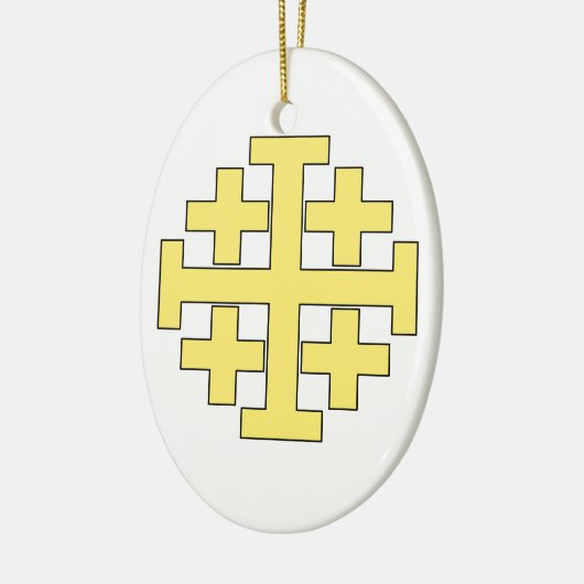 Jerusalem Cross Keramisch Ornament (Links)