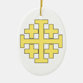 Jerusalem Cross Keramisch Ornament (Voorkant)