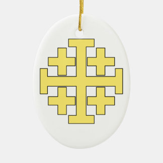 Jerusalem Cross Keramisch Ornament