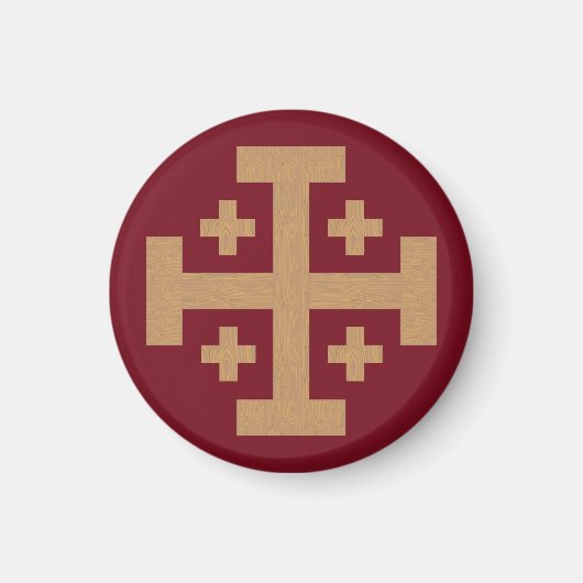 Jerusalem Cross Magneet (Voorkant)