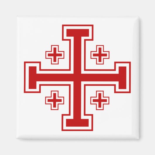 Jerusalem Cross Magneet (Voorkant)