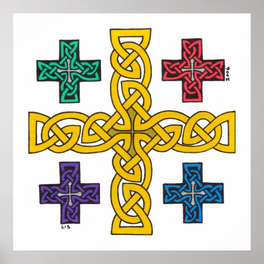 Jerusalem Cross print (Voorkant)