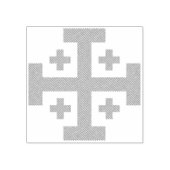 Jerusalem Cross Rubberstempel (Afrduk)