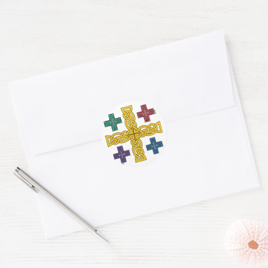 Jerusalem Cross stickers (Envelop)