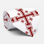 Jerusalem Cross Stropdas (Opgerold)