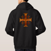 Jerusalem Cross, verhit Hoodie (Achterkant)