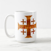 Jerusalem Cross, verhit Koffiemok (Links)