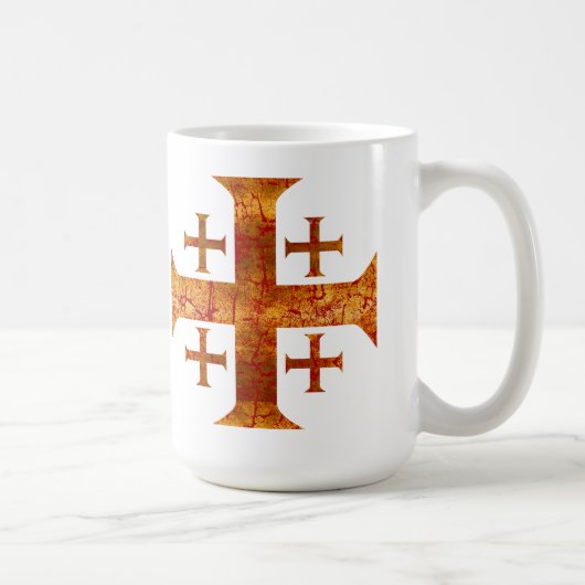 Jerusalem Cross, verhit Koffiemok (Rechts)