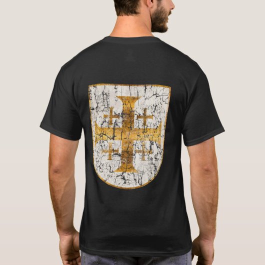 Jerusalem Cross, verhit T-shirt (Achterkant)