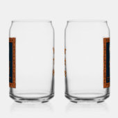 Jerusalem-dag-leeuw met vlag blikvorm glas (Links)