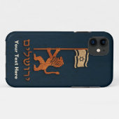 Jerusalem-dag-leeuw met vlag Case-Mate iPhone case (Achterkant (horizontaal))