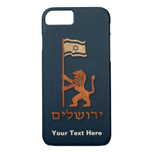Jerusalem-dag-leeuw met vlag Case-Mate iPhone case (Achterkant)