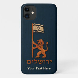 Jerusalem-dag-leeuw met vlag Case-Mate iPhone case