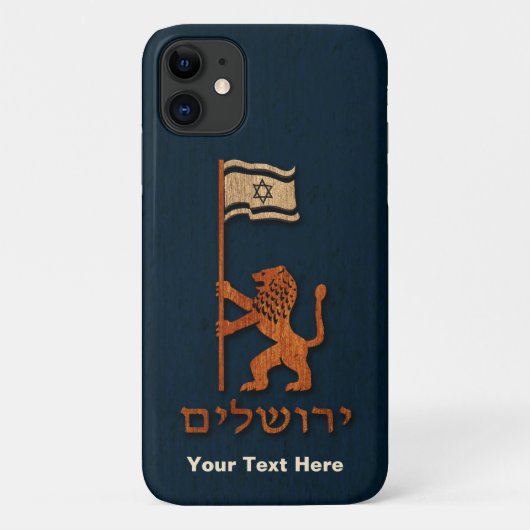 Jerusalem-dag-leeuw met vlag Case-Mate iPhone case (Achterkant)