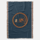 Jerusalem-dag-leeuw met vlag deken (Voorkant Verticaal)