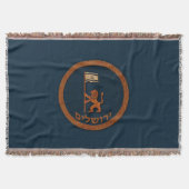 Jerusalem-dag-leeuw met vlag deken (Voorkant)