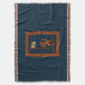 Jerusalem-dag-leeuw met vlag deken (Voorkant Verticaal)