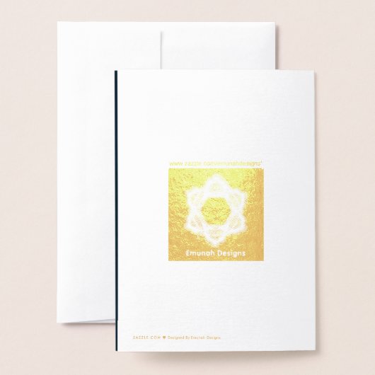 Jerusalem-dag-leeuw met vlag folie kaarten (Met envelop)