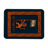 Jerusalem-dag-leeuw met vlag magneet (Horizontaal)