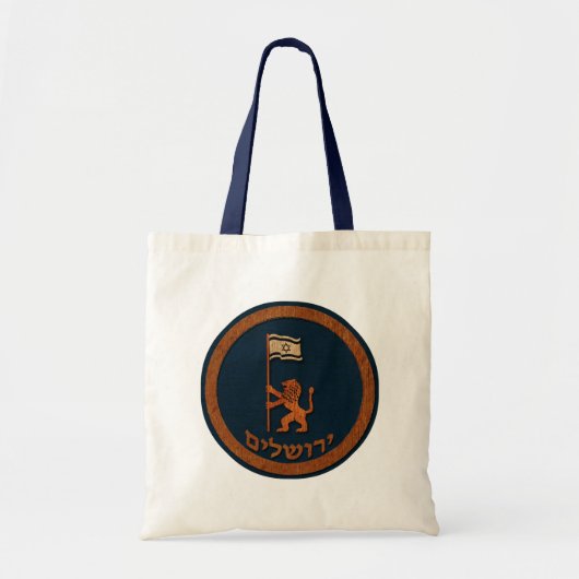 Jerusalem-dag-leeuw met vlag tote bag (Voorkant)