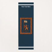 Jerusalem-dag-leeuw met vlag yogamat (Voorkant)