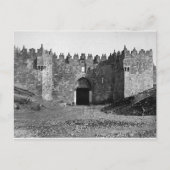 Jerusalem Damascus Gate  1870 Foto Briefkaart (Voorkant)