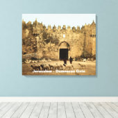 Jerusalem - Damascus Gate Canvas Afdruk (Insitu (Houten vloer))