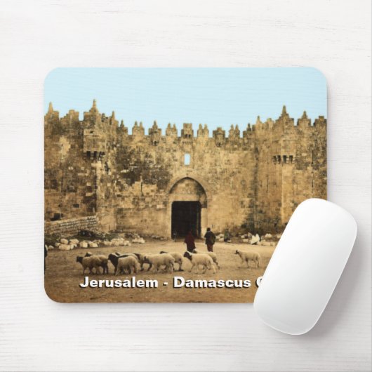 Jerusalem - Damascus Gate Muismat (Met muis)