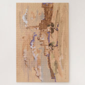 Jerusalem David Old City die landschapskunst schil Legpuzzel (Verticaal)