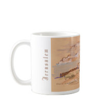 Jerusalem David Old City Waterverf Painting ART