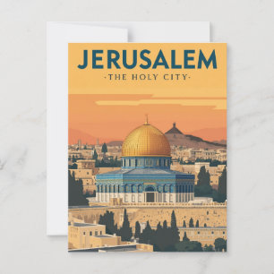 Jerusalem Dome of the Rock Israel Reizen Briefkaart