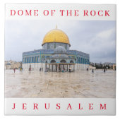 Jerusalem Dome of the Rock uitzicht keramische teg Tegeltje (Voorkant)