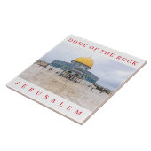 Jerusalem Dome of the Rock uitzicht keramische teg Tegeltje (Zijkant)