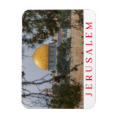 Jerusalem Dome of the Rock uitzicht magnet Magneet (Verticaal)