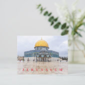 Jerusalem Dome van het briefkaart van het kettingu (Staand voorkant)