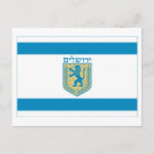 Jerusalem Flag Briefkaart (Voorkant)