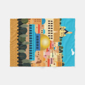 Jerusalem Fleece Deken (Voorkant (Horizontaal))