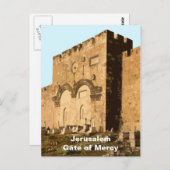 Jerusalem - Gate of Mercy Briefkaart (Voorkant / Achterkant)