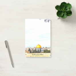 Jerusalem, get up and shine! -  post-it® notes