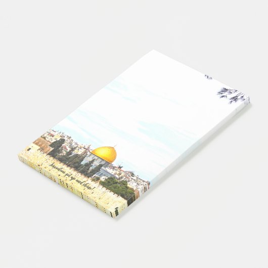 Jerusalem, get up and shine! -  post-it® notes (Schuin)