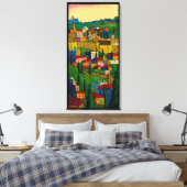 Jerusalem in Dawn door Jonathan Kis-Lev Canvas Afdruk (Insitu (Slaapkamer))