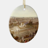 Jerusalem in haar grootheid, gegraveerd door Charl Keramisch Ornament (Rechts)