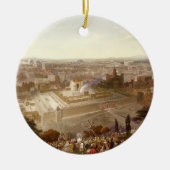 Jerusalem in haar grootheid, gegraveerd door Charl Keramisch Ornament (Voorkant)