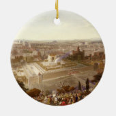 Jerusalem in haar grootheid, gegraveerd door Charl Keramisch Ornament (Achterkant)