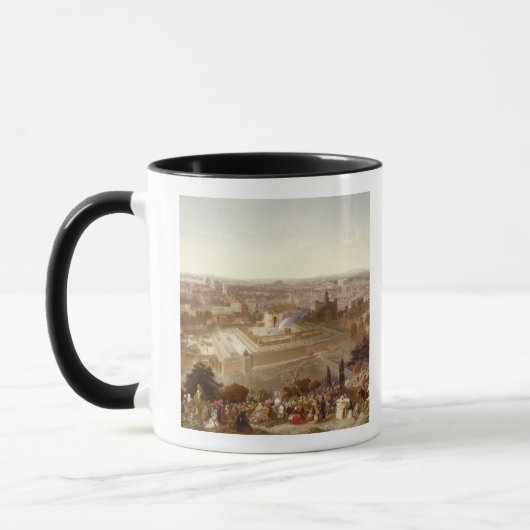 Jerusalem in haar grootheid, gegraveerd door Charl Mok (Links)