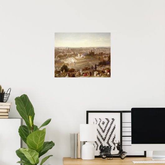 Jerusalem in haar grootheid, gegraveerd door Charl Poster (Thuiskantoor)