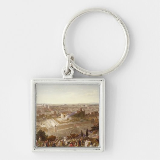 Jerusalem in haar grootheid, gegraveerd door Charl Sleutelhanger (Voorkant)