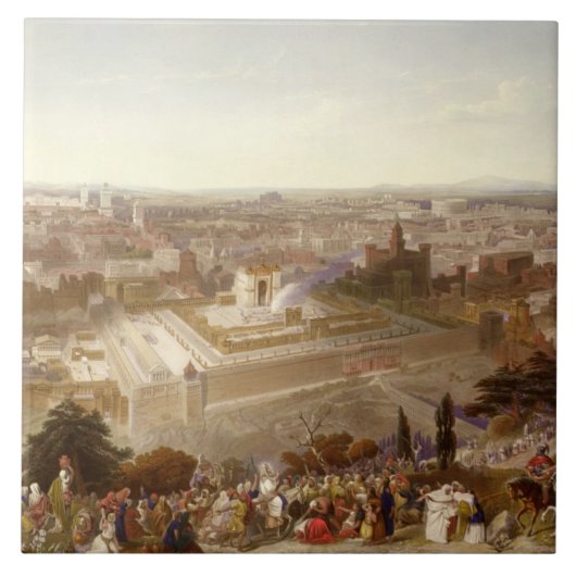 Jerusalem in haar grootheid, gegraveerd door Charl Tegeltje (Voorkant)