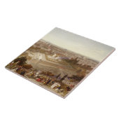 Jerusalem in haar grootheid, gegraveerd door Charl Tegeltje (Zijkant)